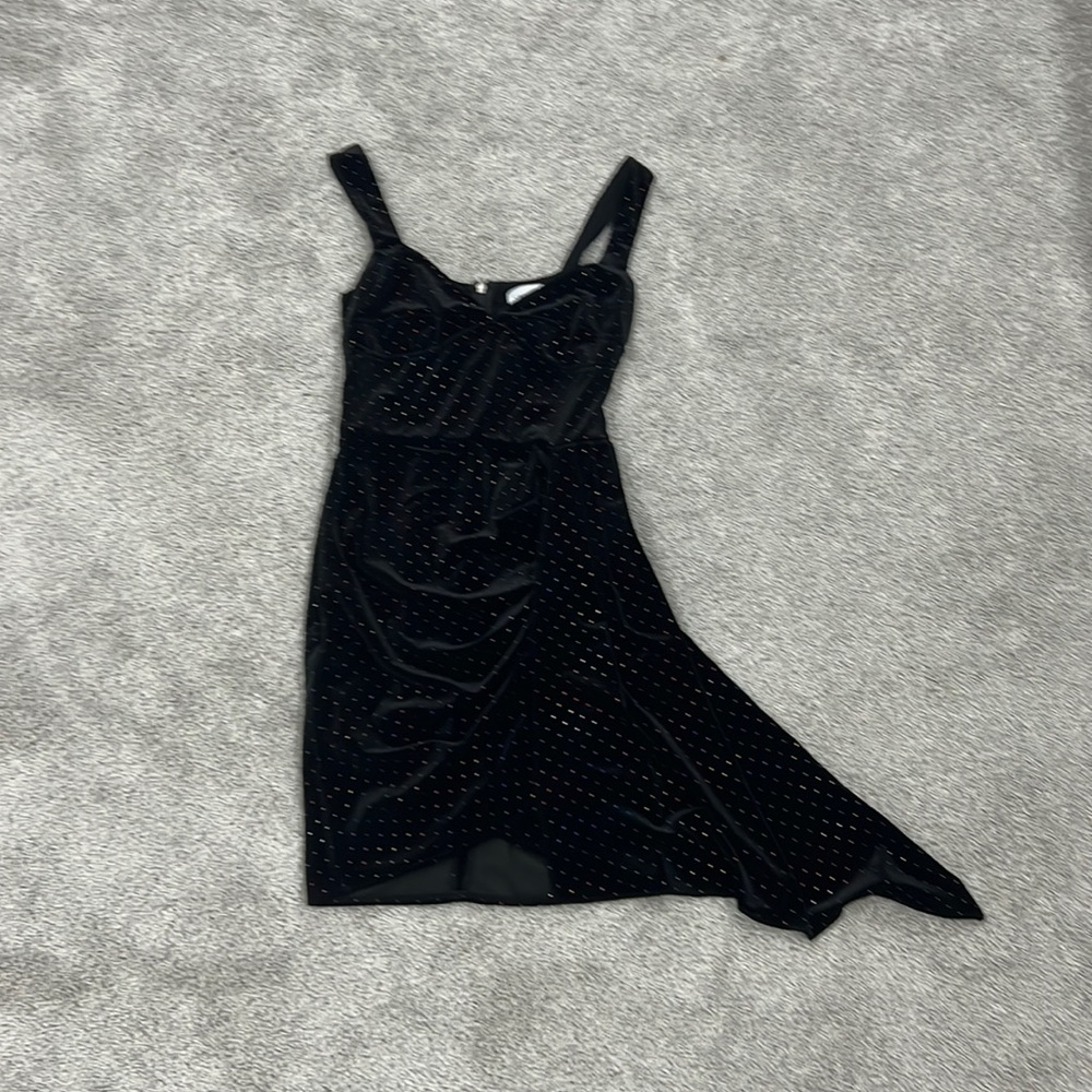 SAYLOR. NWOT. Size XS. Velvet rainbow dot dress.